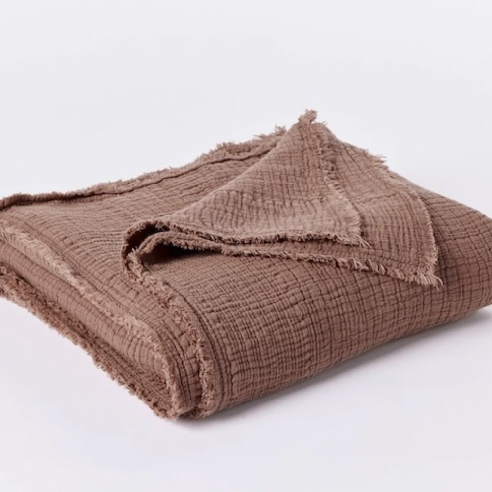 Coyuchi Topanga Matelasse Full/Queen Blanket